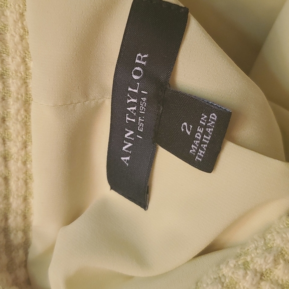 Ann Taylor yellow blazer jacket long sleeve size 2 - Picture 6 of 8